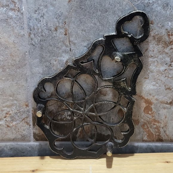 VTG Brass Bronze Trivet Wall Hanging Decor - Picture 3 of 10